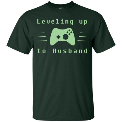 Leveling Up To Husband Gaming Family Shirt Forest
