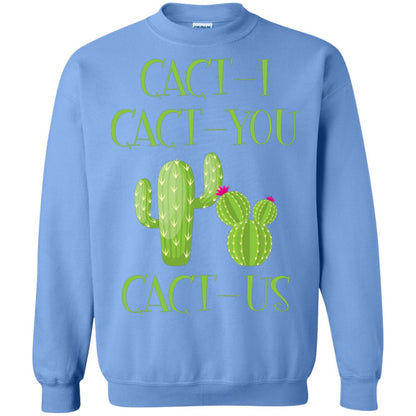 Cact I Cact You Cact Us Funny Cactus Lover Shirt Carolina Blue