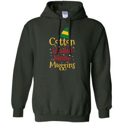 Funny Elf T-shirt Cotton Headed Ninny Muggins Forest Green