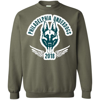 Dog Lover T-shirt Philadelphia Underdogs Military Green