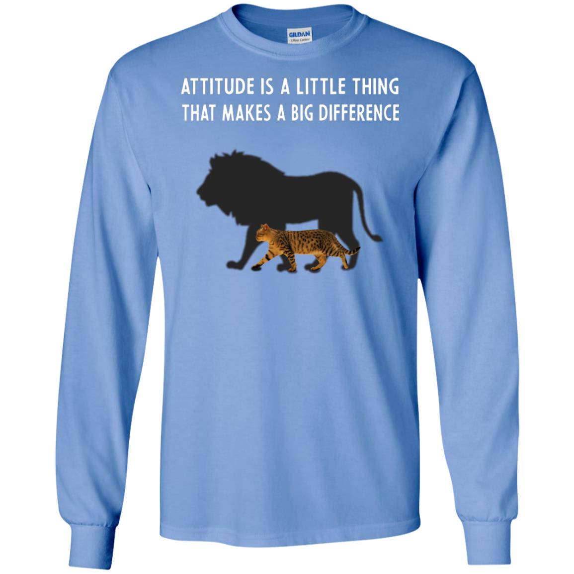 Attitude Is Little Thing That Make A Big Difference Best Quote Shirt Carolina Blue
