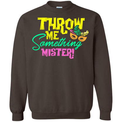 Mardi Gras T-shirt Throw Me Something Mister Dark Chocolate