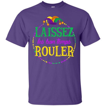 Laissez Les Bon Temps Rouler Mardi Gras T-shirt Purple