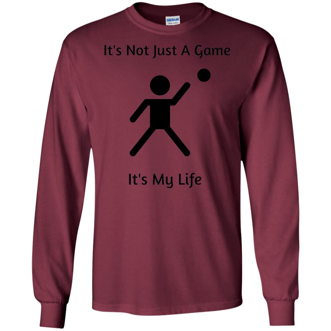 Basketball Shirt Its Not Just A Game Its My Life Maroon