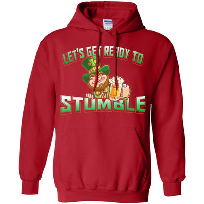 St.patrick_s Day T-shirt Let_s Get Ready To Stumble Red