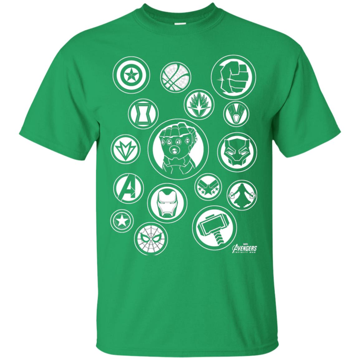 Infinity War Tonal Hero Icon Movie T-shirt Irish Green