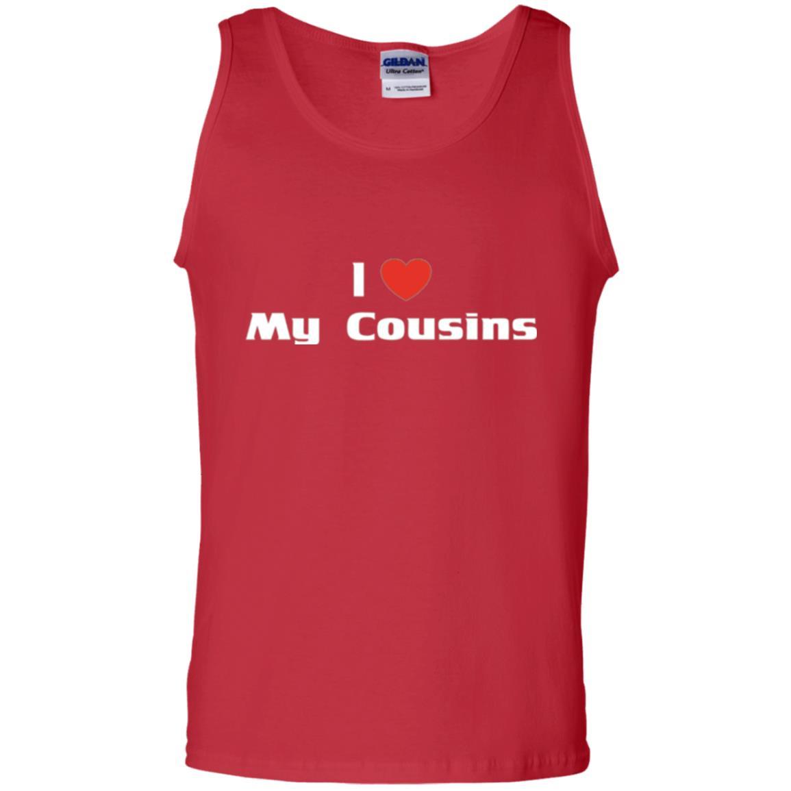 Family T-shirt I Love My Cousins Red