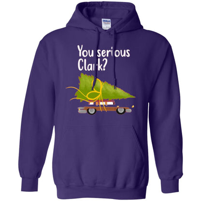 Christmas T-shirt You Serious Clark Purple