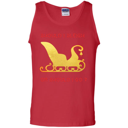 Should I Sleigh Or Should I Go Santa Quote Gift Shirt Red
