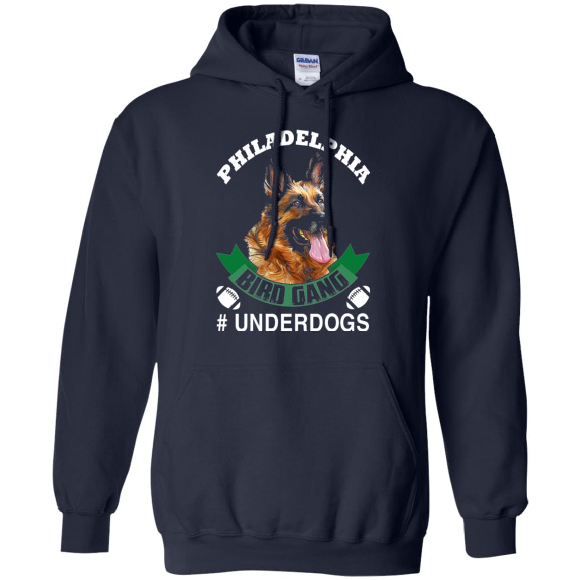 Football Lover T-shirt Philadelphia Bird Gang Underdogs 2018 Navy