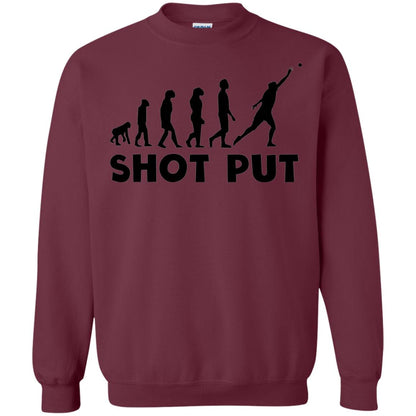 Funny Shot Put Evolution T-shirt Maroon