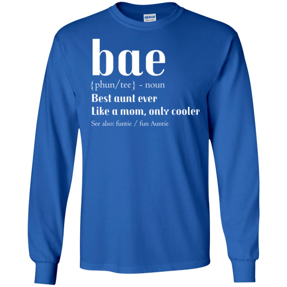 Aunt T-shirt Bae Best Aunt Ever Royal