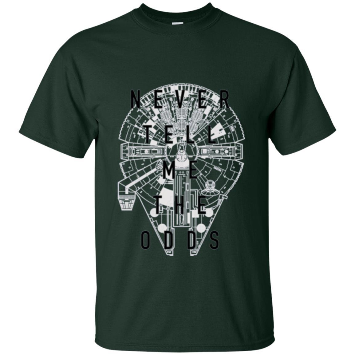 Film T-shirt Falcon Never Tell Me The Odds T-shirt Forest Green