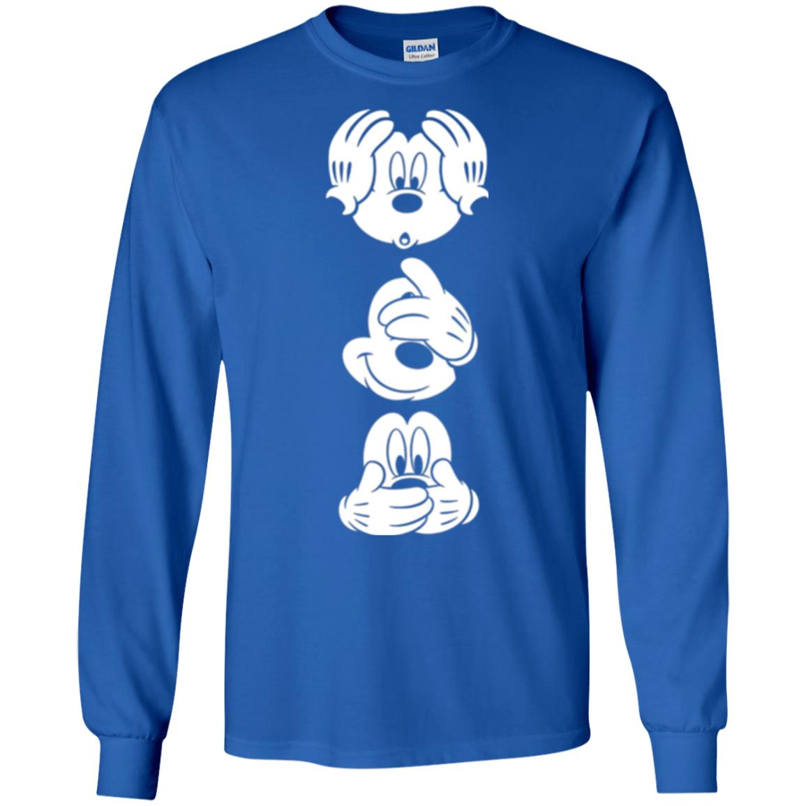 Cartoon T-shirt Disney Mickey Mouses Graphic Royal