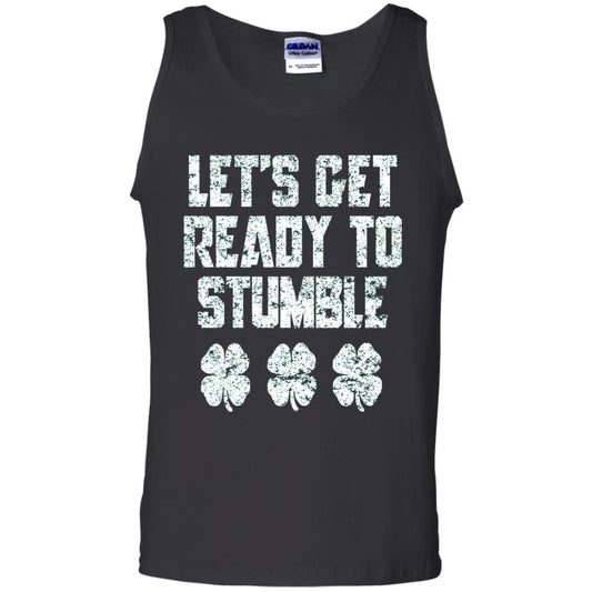 Lets Get Ready To Stumble Stain Patrick Day T-shirt Black