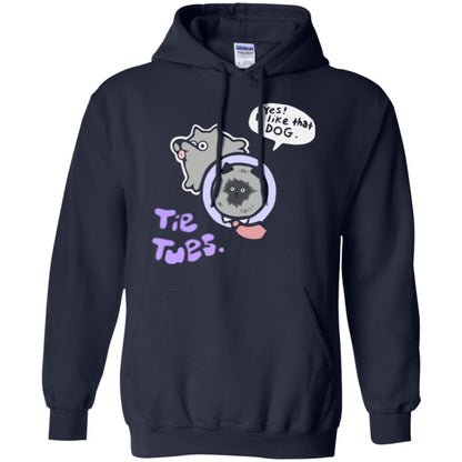 Yes I Like That Dog Tietuesday Dog Lover T-shirt Navy