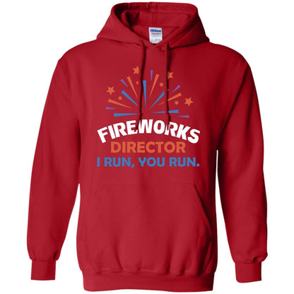 Fireworks Director I Run You Run Shirt Red