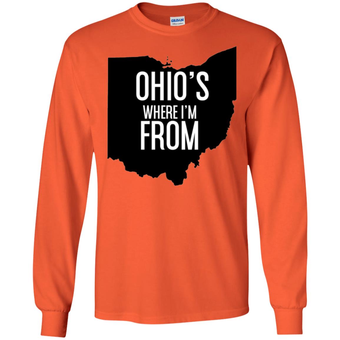 Ohio T-shirt Where I_m From Orange