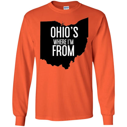 Ohio T-shirt Where I_m From Orange