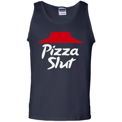 Pizza Slut Pizza Lovers Funny Adult Humor T-shirt Navy