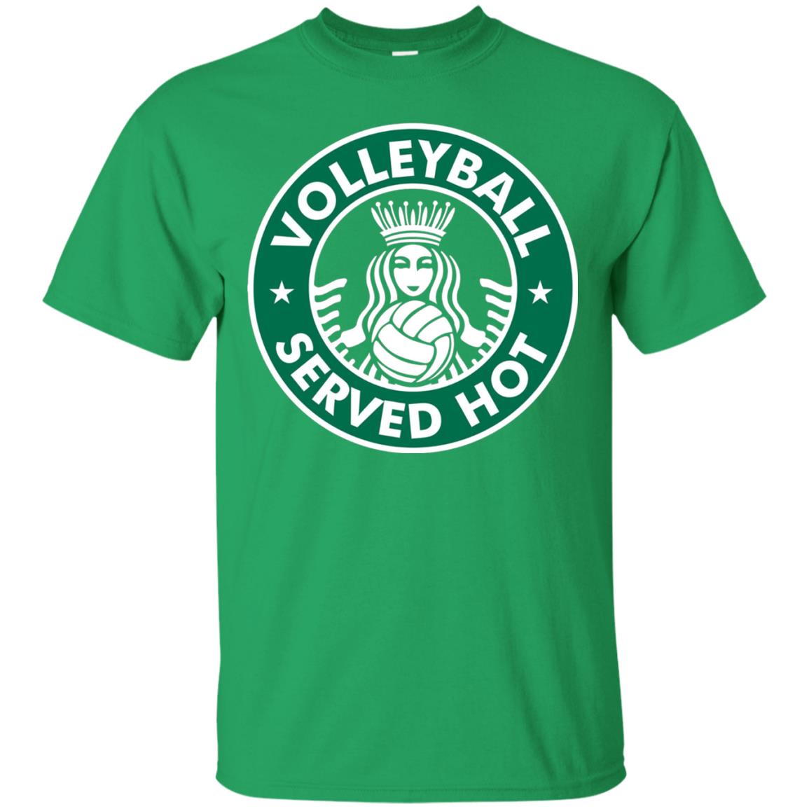 Volleyball Served Hot Great Volleyball Player Shirt Irish Green