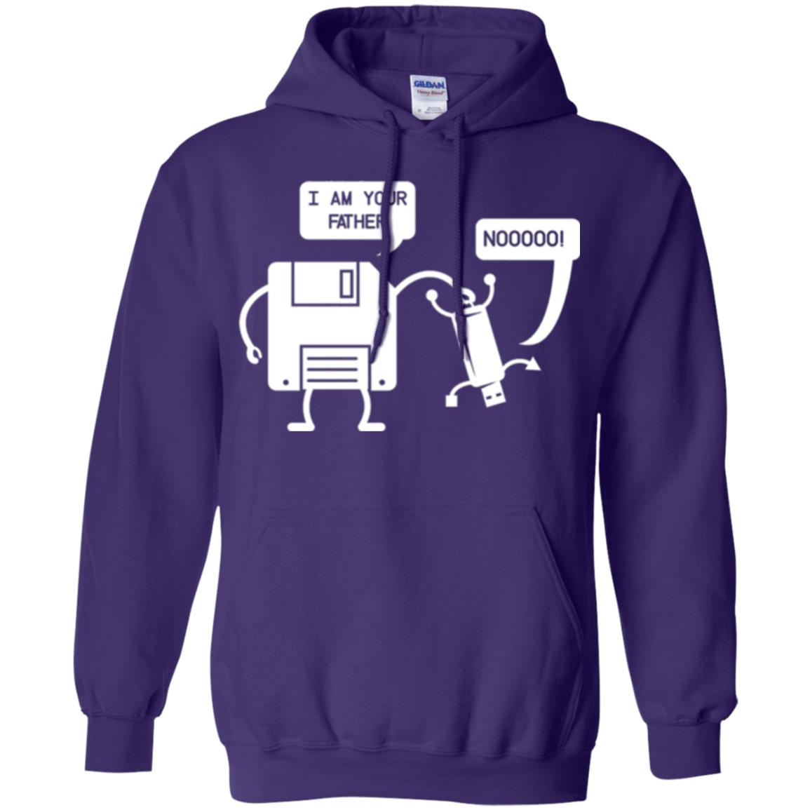Usb Floppy Disk T-shirt I Am Your Father Purple
