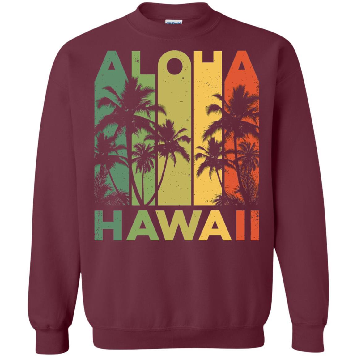 Vintage Hawaiian Islands T-Shirt Maroon