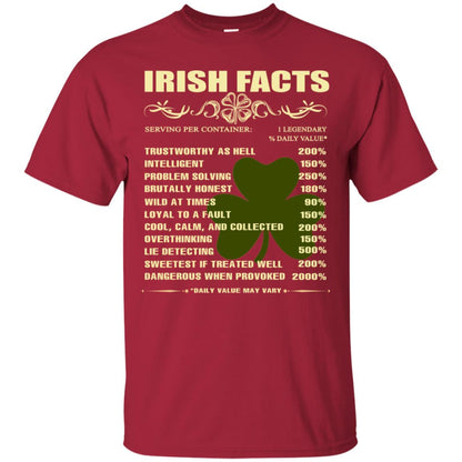 Irish Facts Intelligent Problem Solving Shirt Cardinal