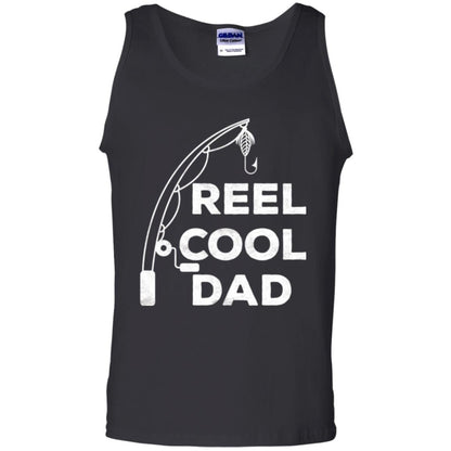 Fisherman T-shirt Reel Cool Dad Black