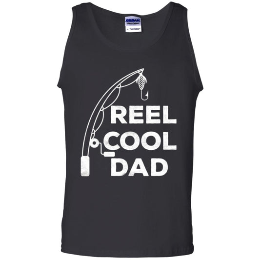 Fisherman T-shirt Reel Cool Dad Black