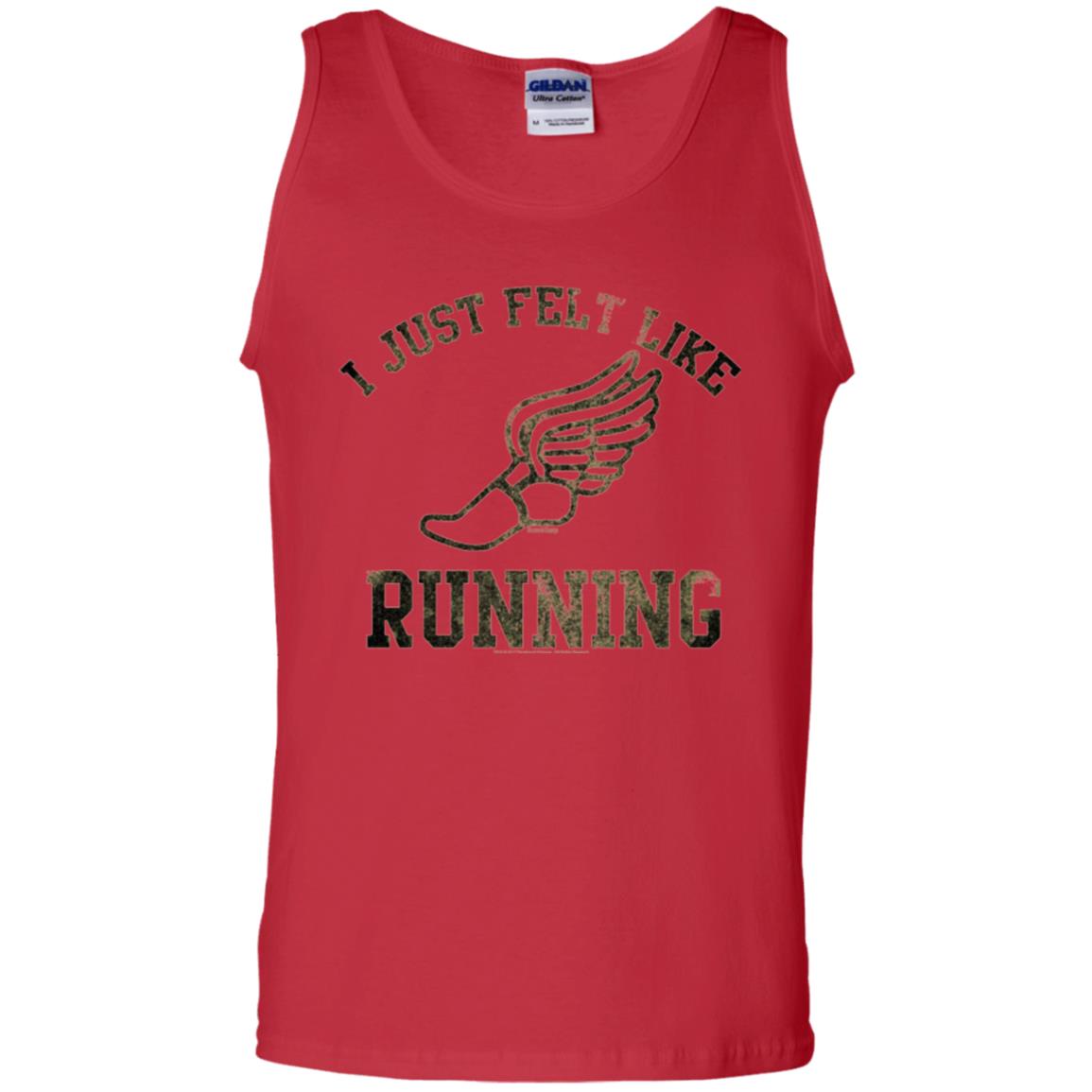 Movie T-shirt I Just Felt Like Running Red