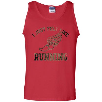 Movie T-shirt I Just Felt Like Running Red