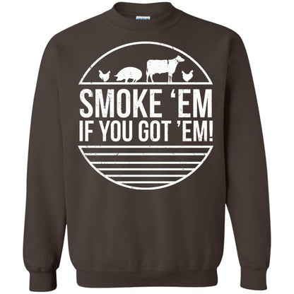 Bbq T-shirt Smoke 'em If You Got 'em Dark Chocolate