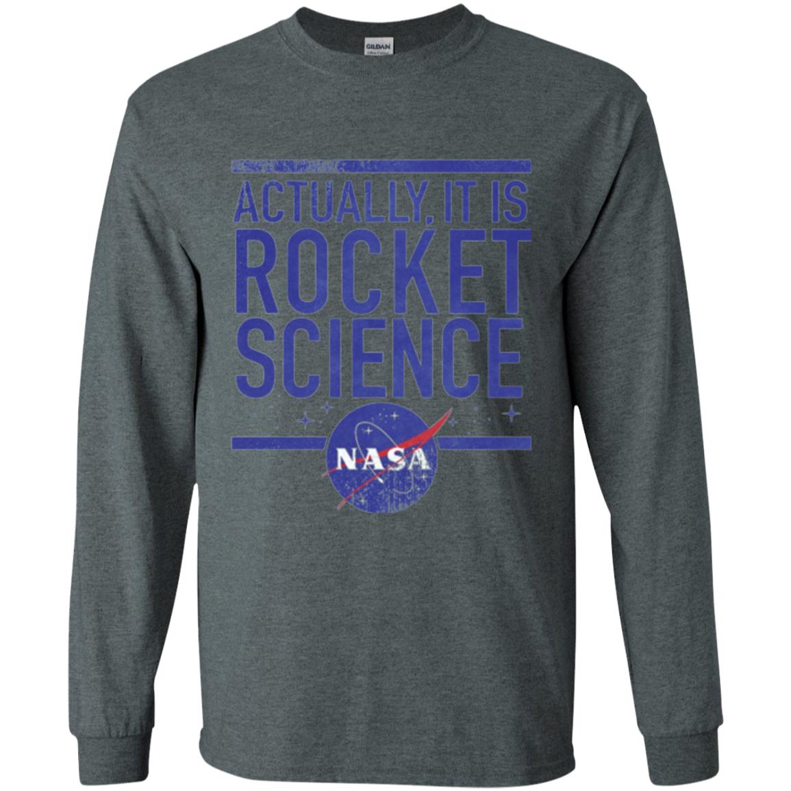 Science T-shirt Actually It Is Rocket Science Graphic Dark Heather
