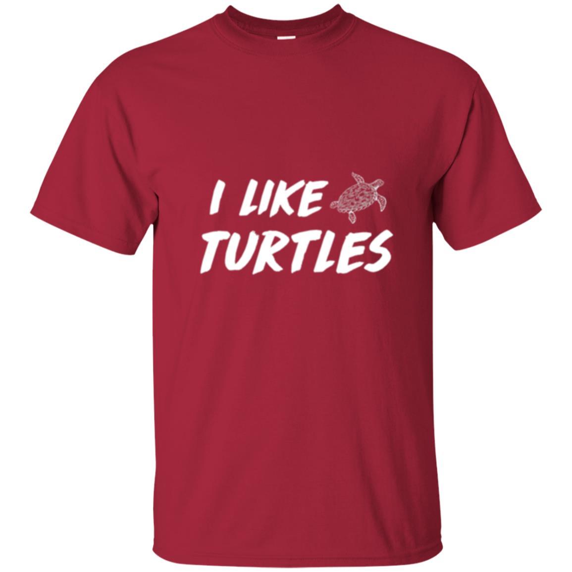 Turtle Lover T-shirt I Like Turtles Cardinal