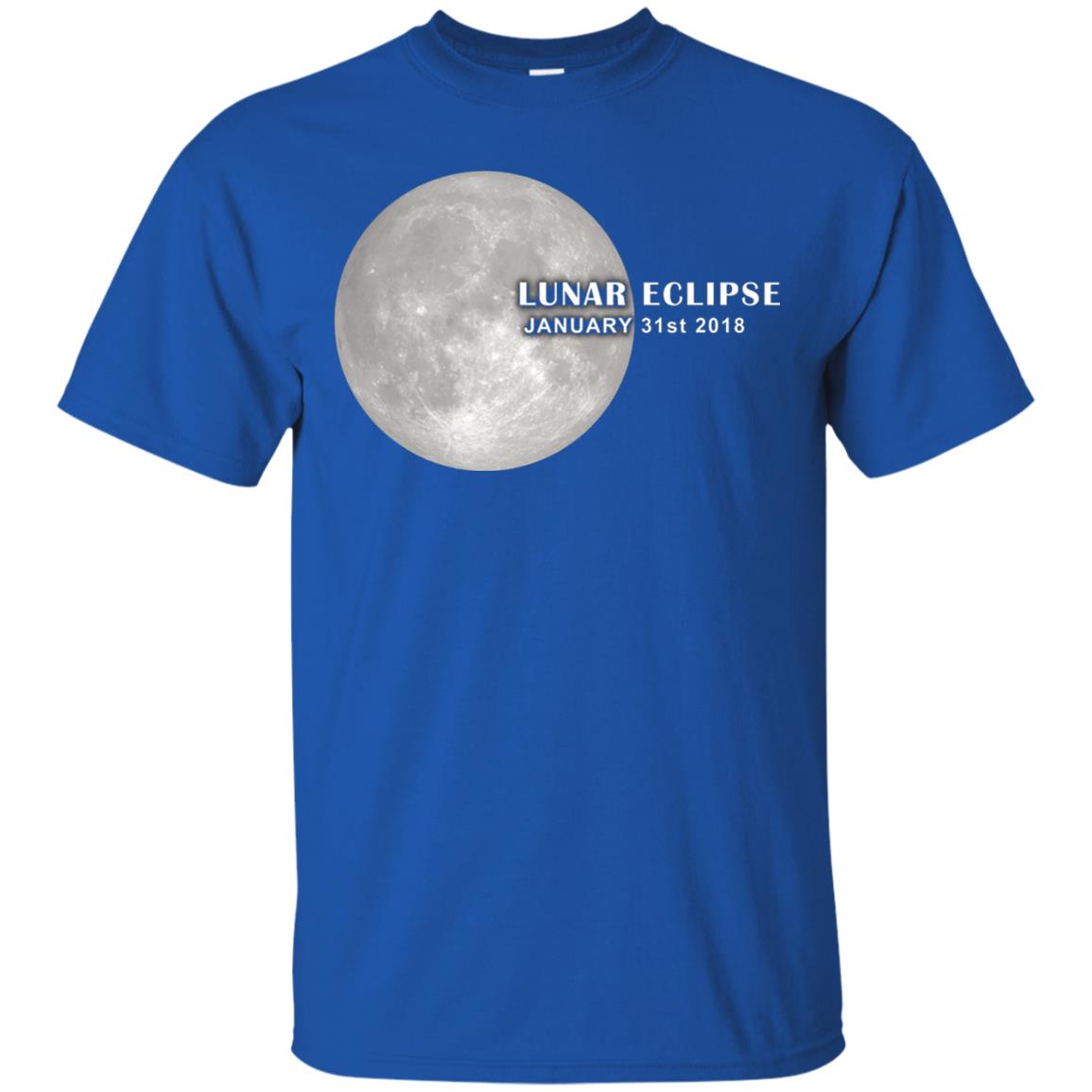 Eclipse January 31st 2018 Total Lunar Eclipse Shirts Royal