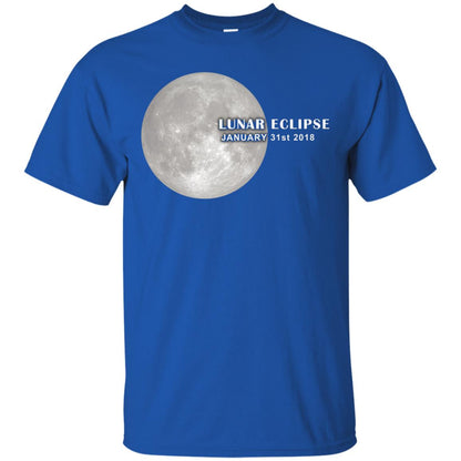 Eclipse January 31st 2018 Total Lunar Eclipse Shirts Royal