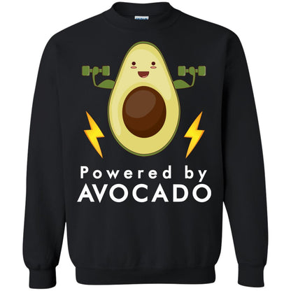 Powered By Avocado Fitness Shirt Black