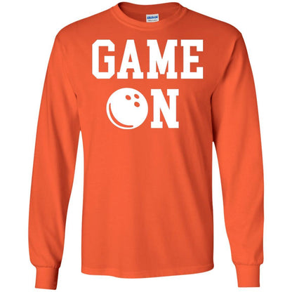 Bowler T-shirt Game On Bowling T-shirt Orange