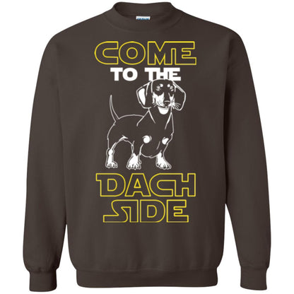 Come To The Dach Side Dachshund Dog Lover Shirt Dark Chocolate