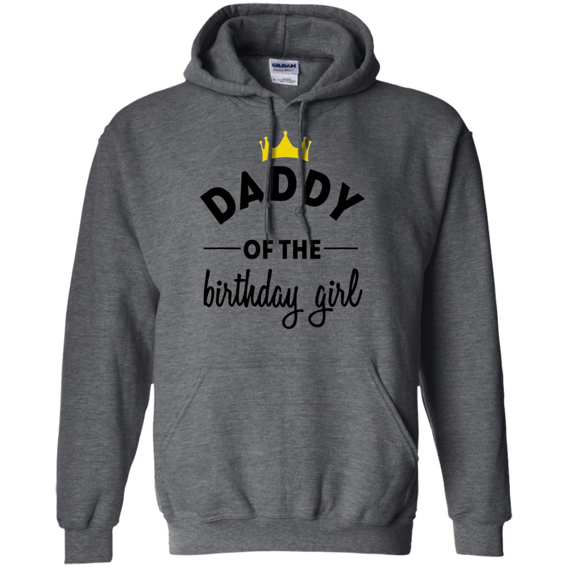 Daddy Of The Birthday Girl Party T-shirt Dark Heather