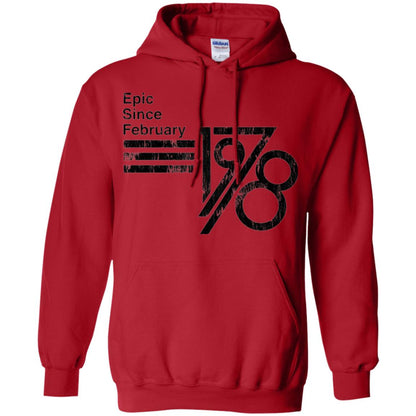 Epic Since February 1978 Birthday Gift T-shirt Red