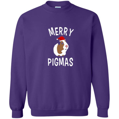 Guinea Pig Lover T-shirt Merry Christmas Pigmas Purple