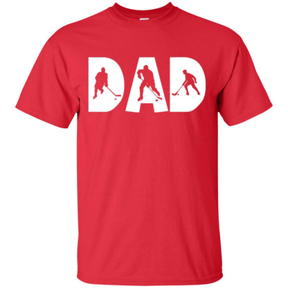 Daddy T-shirt Hockey Lover Red