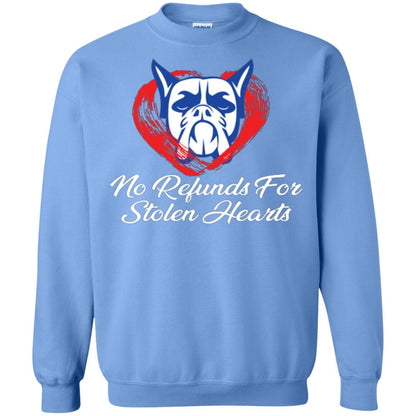 Dog Lover T-shirt No Refunds For Stolen Hearts Carolina Blue