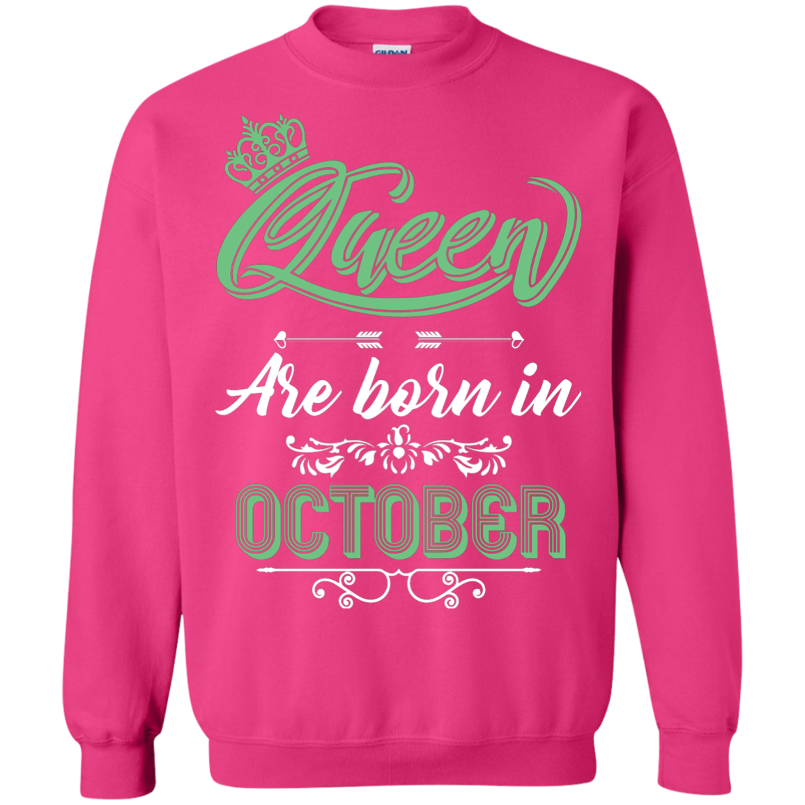 Brithday T-Shirt Queen Are Born In October Heliconia