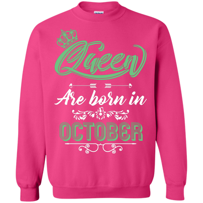 Brithday T-Shirt Queen Are Born In October Heliconia
