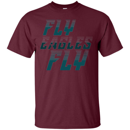 Football Lover T-shirt Fly Eagles Fly Maroon