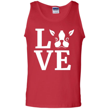 Dog Lovers T-shirt I Love My Boston Terrier Red