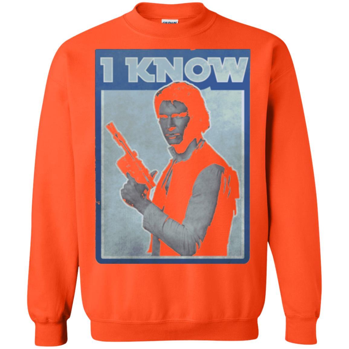 Film T-shirt Han Solo Iconic Unscripted I Know Graphic Orange